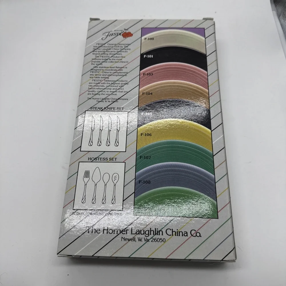 Fiesta Ware Genuine Licensed Accessory Chartreuse Silverware Utensil Set 5pc NIB